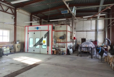 Цех кузовного ремонта с камерами